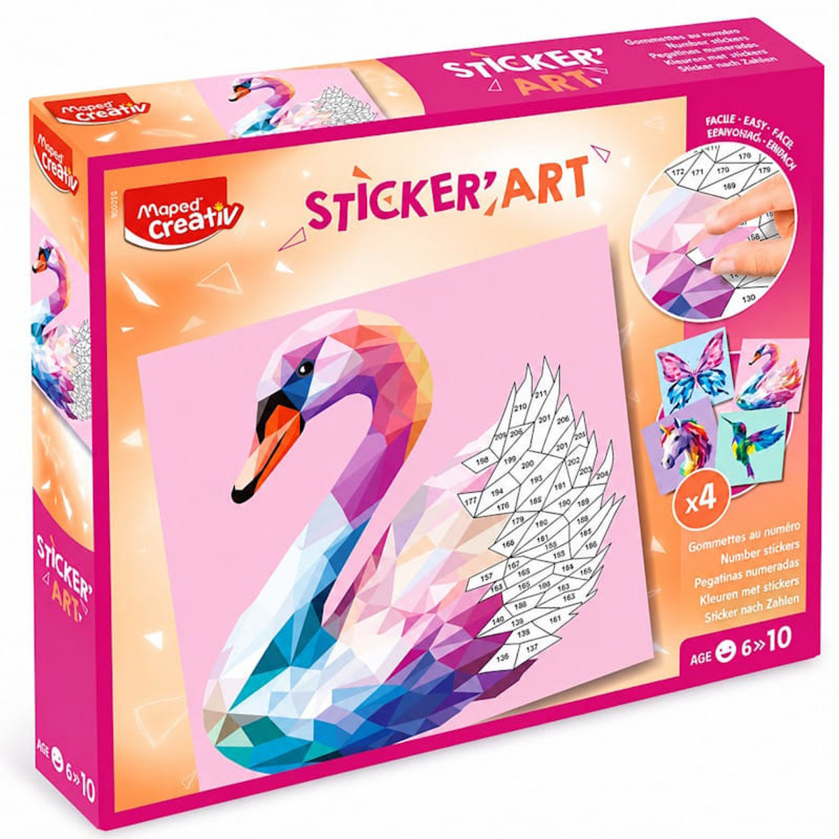 Εικόνα της Creative Maped Sticker Art Origami Animals 906913