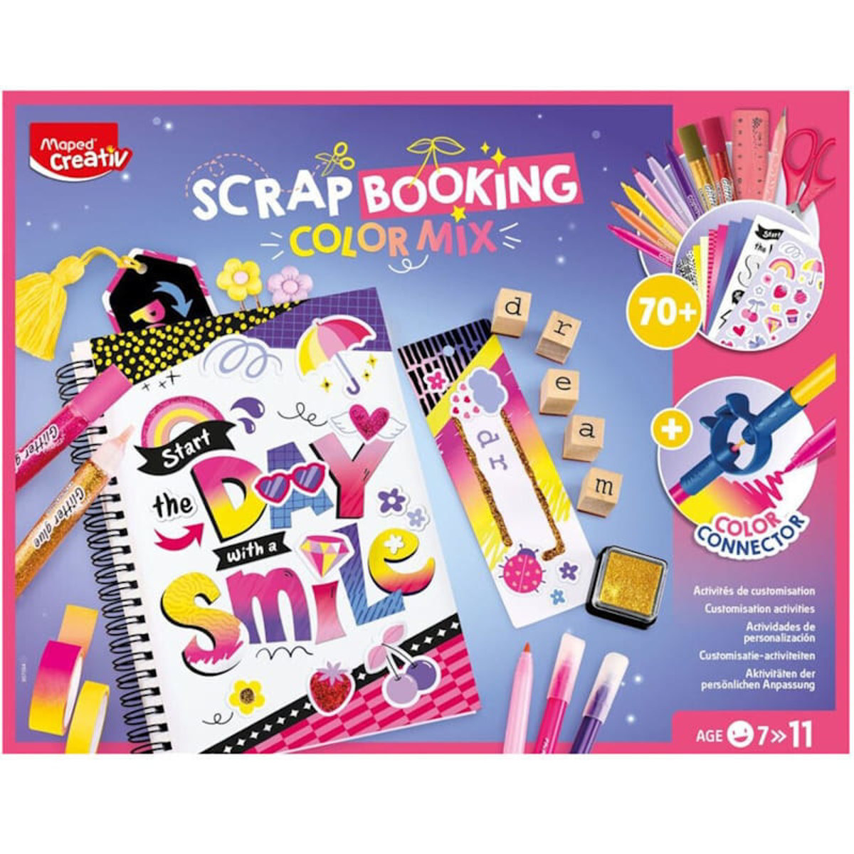 Εικόνα της Σετ Λεύκωμα Μaped Creativ Scrapbooking 70τεμ. Color Mix 907094