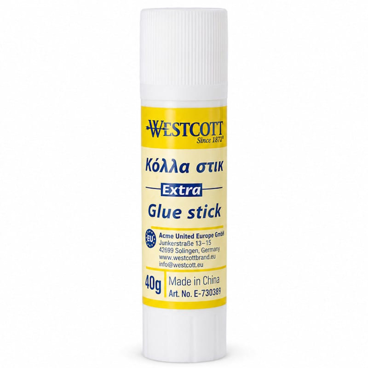 Κόλλα Westcott Stic 40gr σε στικ με βιδωτό καπάκι