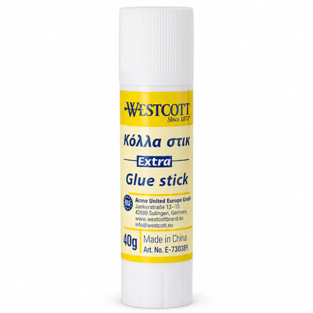Κόλλα Westcott Stic 40gr σε στικ με βιδωτό καπάκι