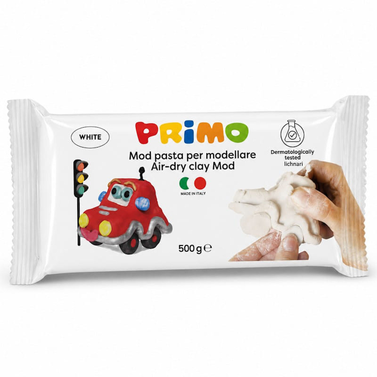 Πηλός Primo λευκός 250gr αυτοξηρούμενος σε συσκευασία
