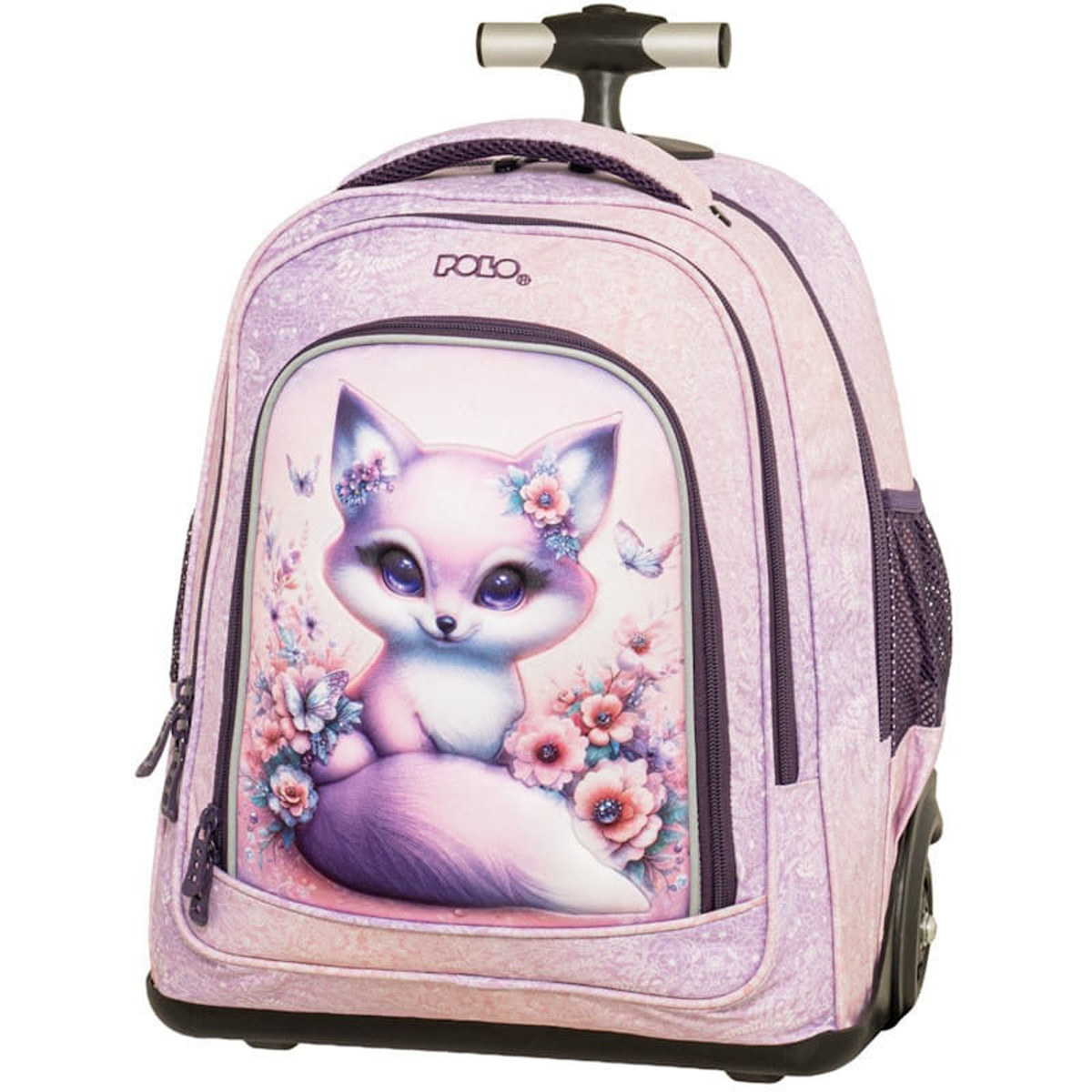 Σχολική τσάντα τρόλεϋ Polo Orbit Cute Fox μπροστινή όψ