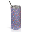 Θερμός ανοξείδωτος Ecolife Flower Bloom 500ml με σχέδιο ανθισμένων λουλουδιών και καλαμάκι