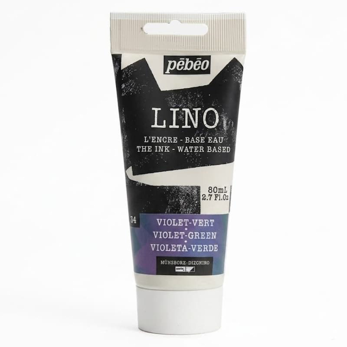 Εικόνα της Μελάνι νερού χαρακτικής Pebeo Linocut 80ml Violet - Green