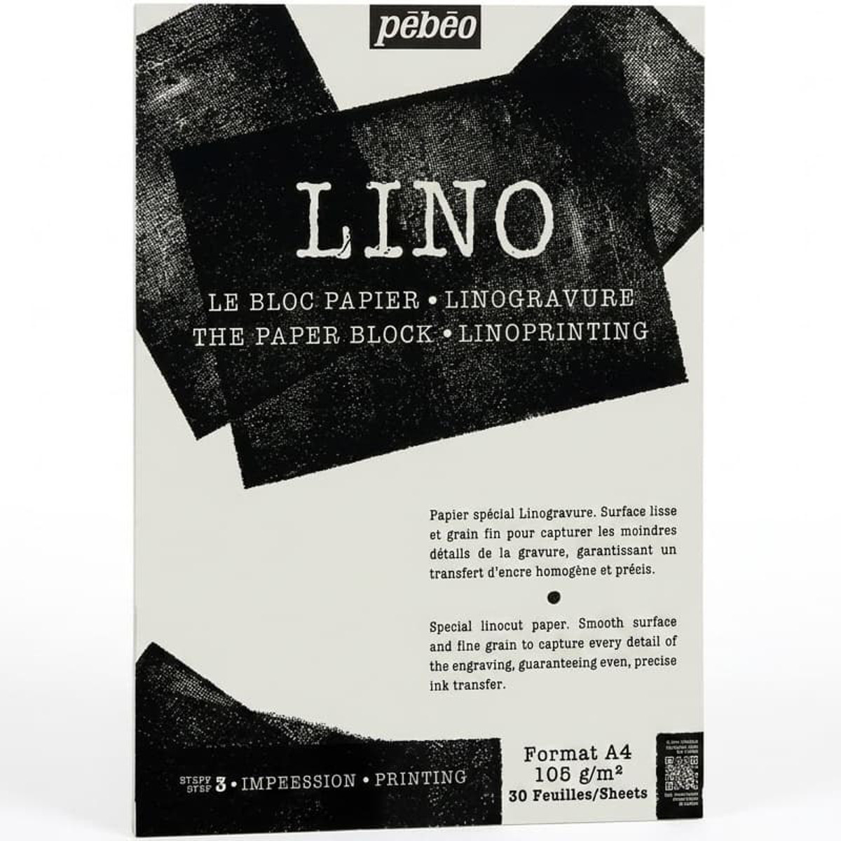 Εικόνα της Μπλοκ Χαρακτικής Pebeo Lino Printing Α4 105gr. 30φ. 141540
