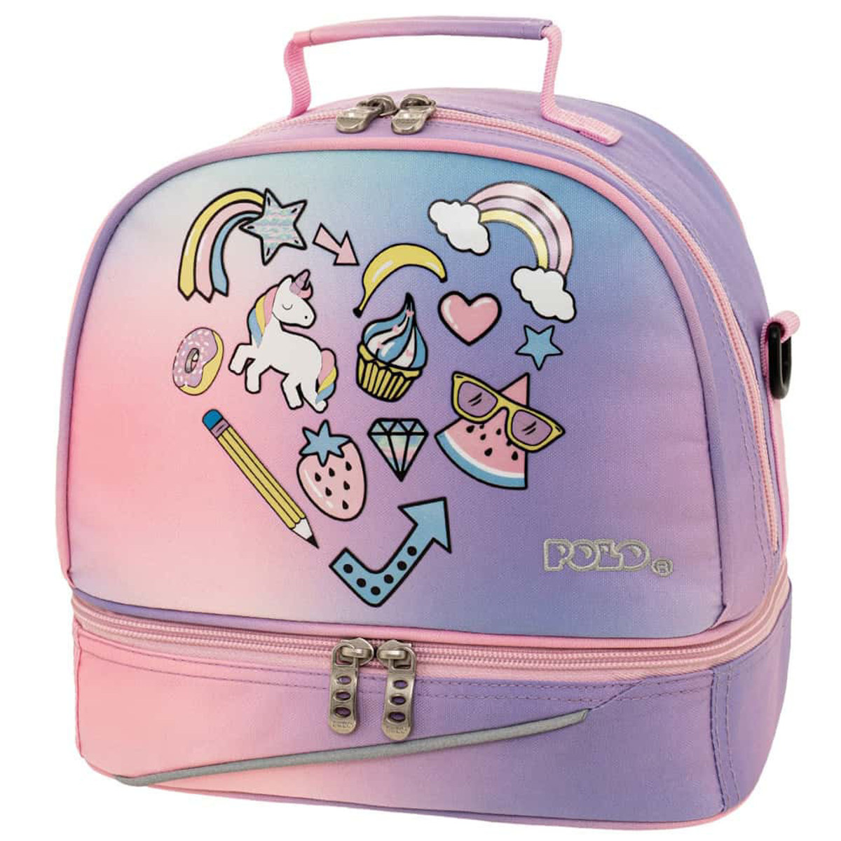 Τσαντάκι φαγητού Polo Kids Fun II Butterfly 971003-8419 με σχέδιο πεταλούδες