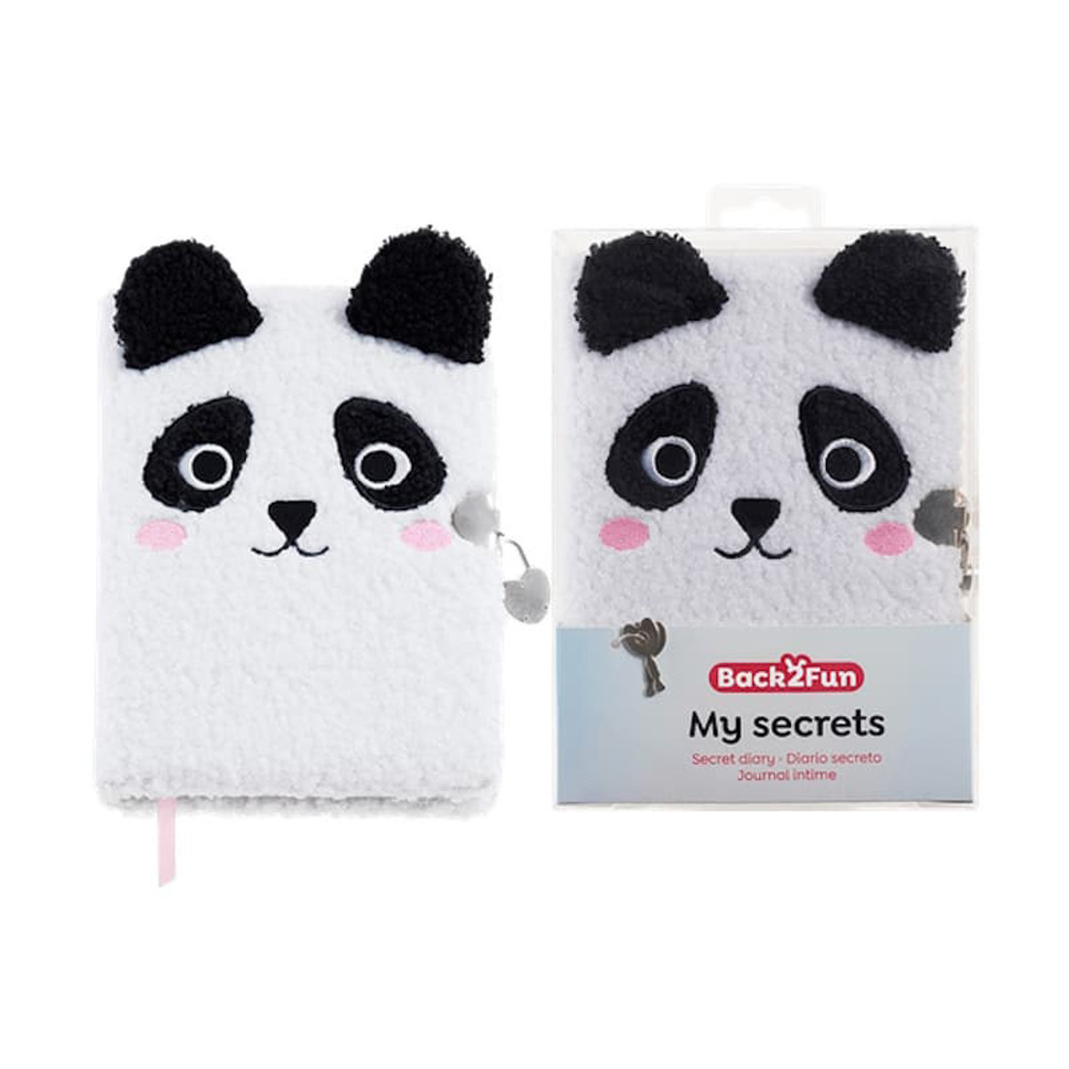 Εικόνα της Ημερολόγιο με λουκέτο Back2Fun Fluffy My Secrets Panda MR7795