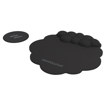 Εικόνα της Mouse Pad & Σουβέρ Muitomas Black 29x27.3x3