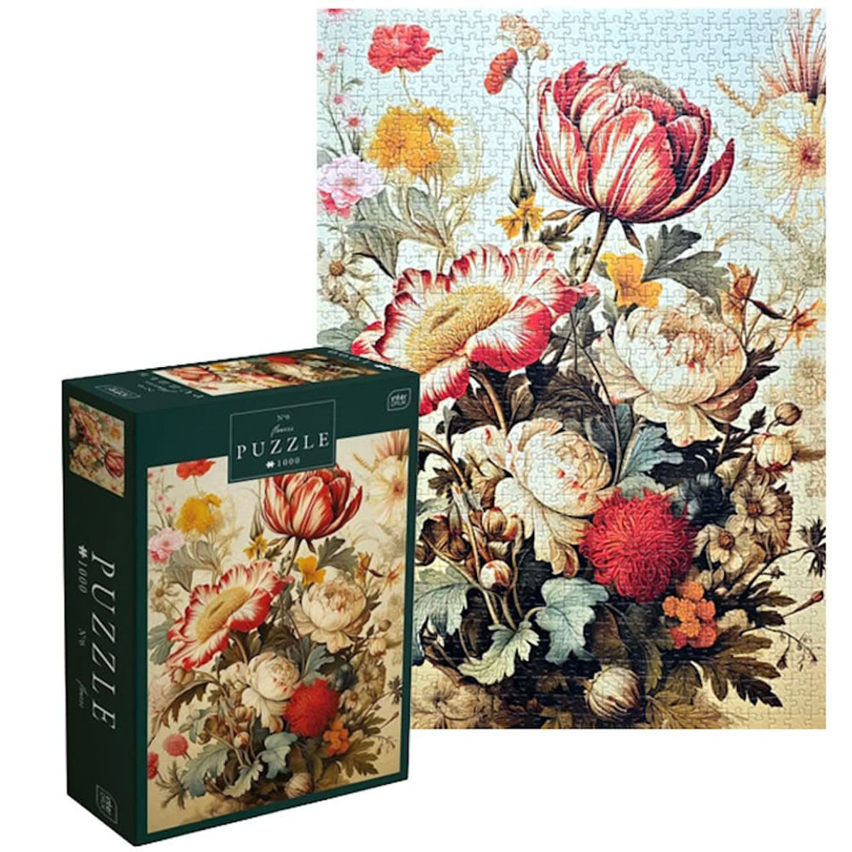 Εικόνα της Παζλ Inter Druk 1000τεμ. Flowers P19337