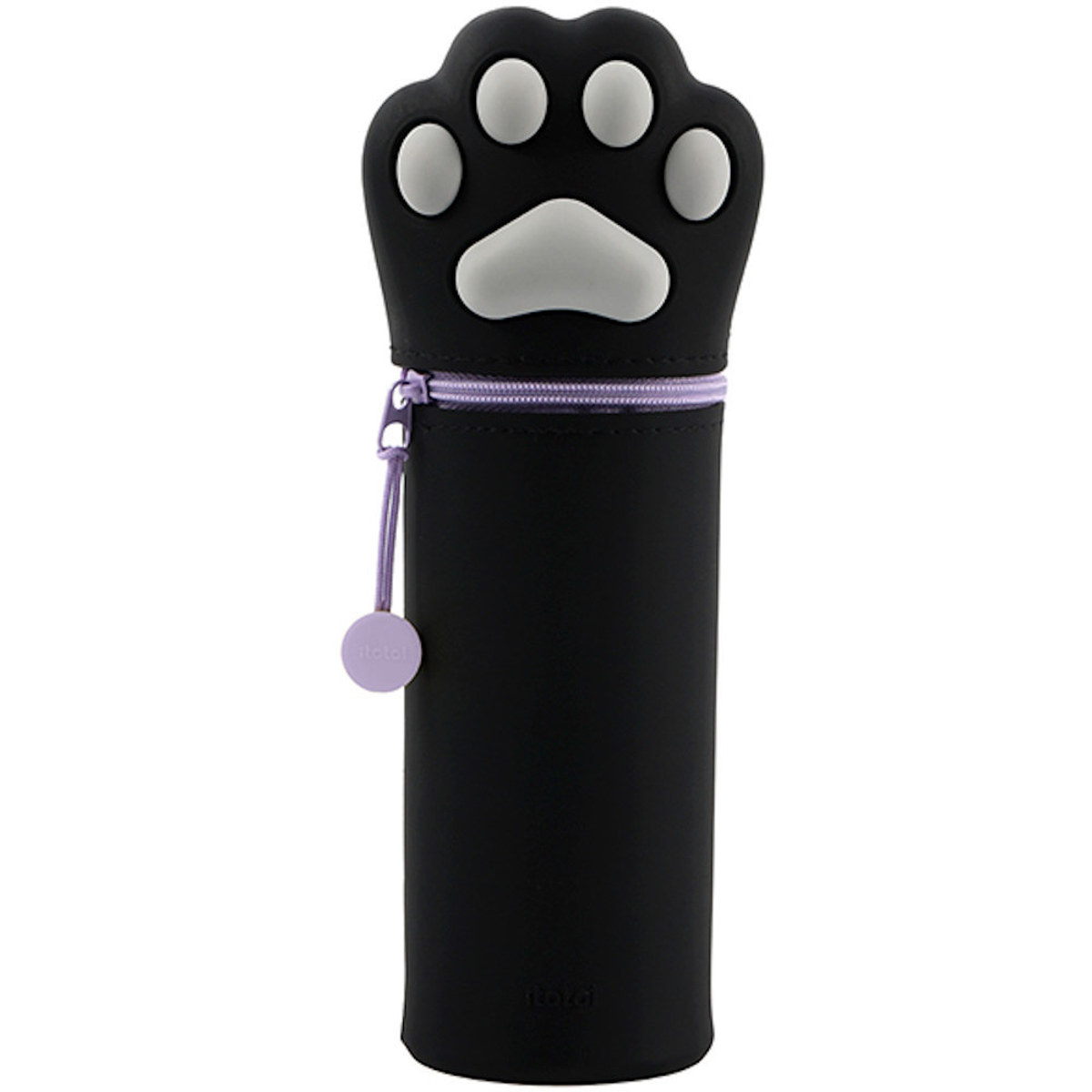 Η κασετίνα σιλικόνης i-Total Paw Silicone μήκους 21cm με το ανάγλυφο σχέδιο πατημασιάς και το φερμουάρ της.