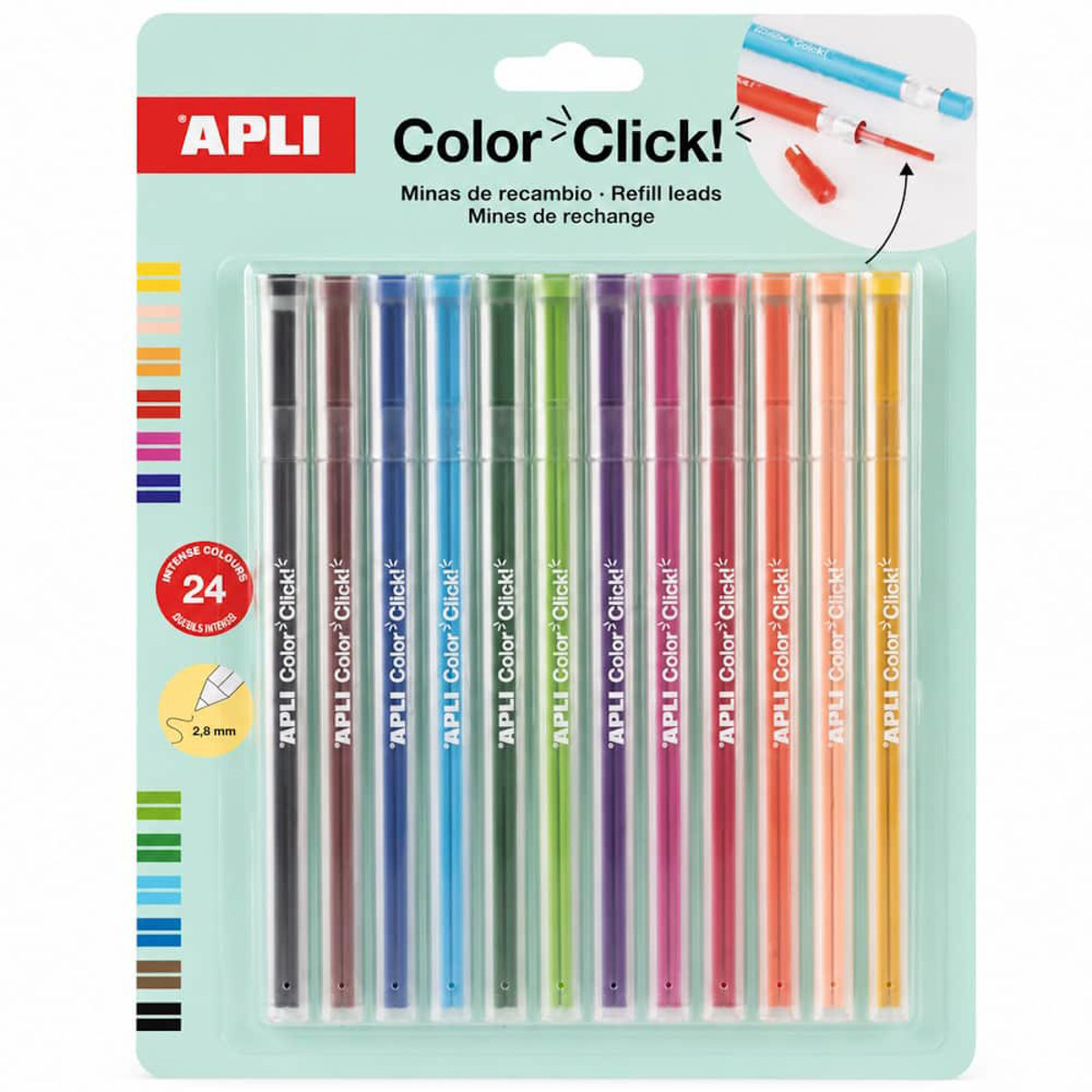 Εικόνα της Ανταλλακτικές Μύτες Apli Color Click 2.6mm 12τεμ. 20547