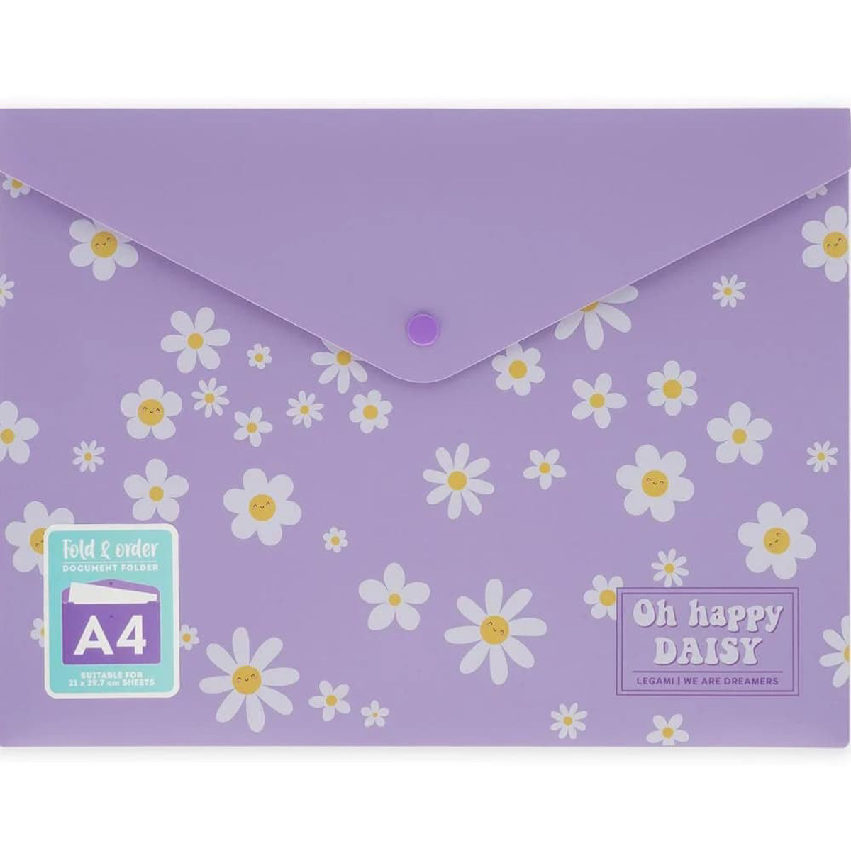 Εικόνα της Φάκελος κουμπί Α4 Legami Daisy PFB0001