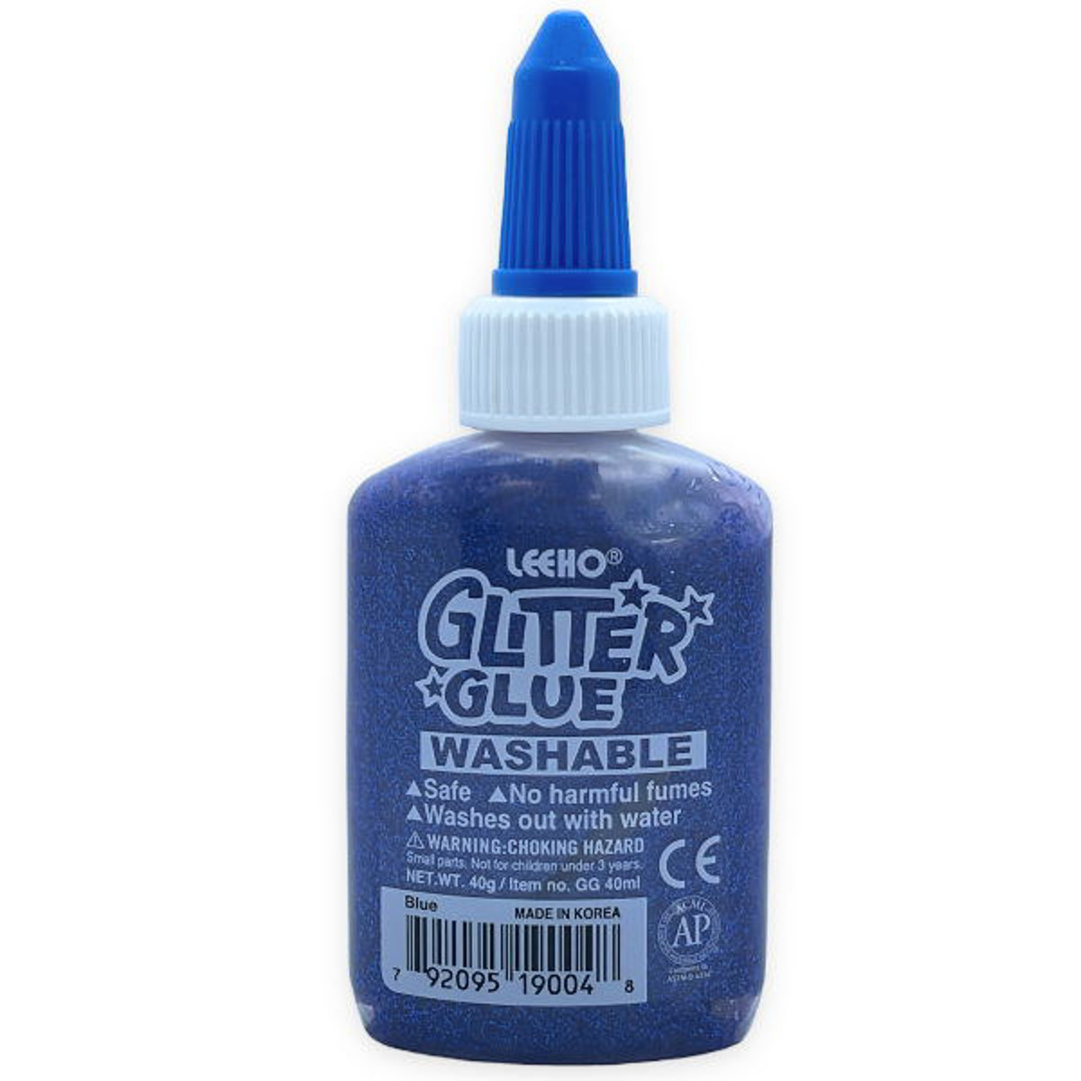 Εικόνα της Κόλλα glitter 40gr. Blue Leeho