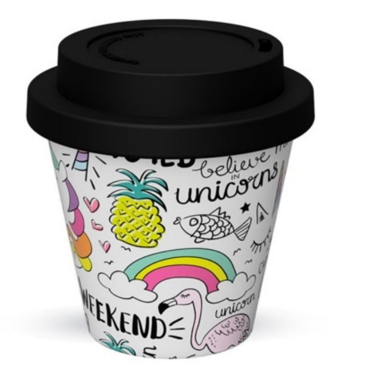 Εικόνα της Ποτήρι iDrink R-Pet Unicorn 90ml ID5114