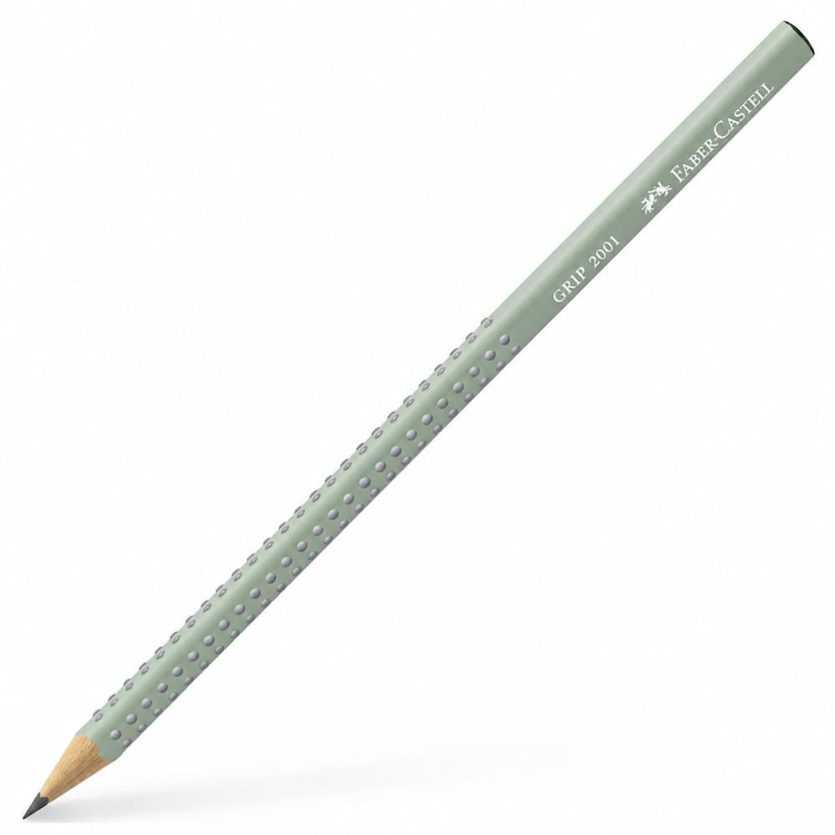 Μολύβι Faber-Castell Grip 2001 σε πράσινο Earth Green με τριγωνικό σχήμα