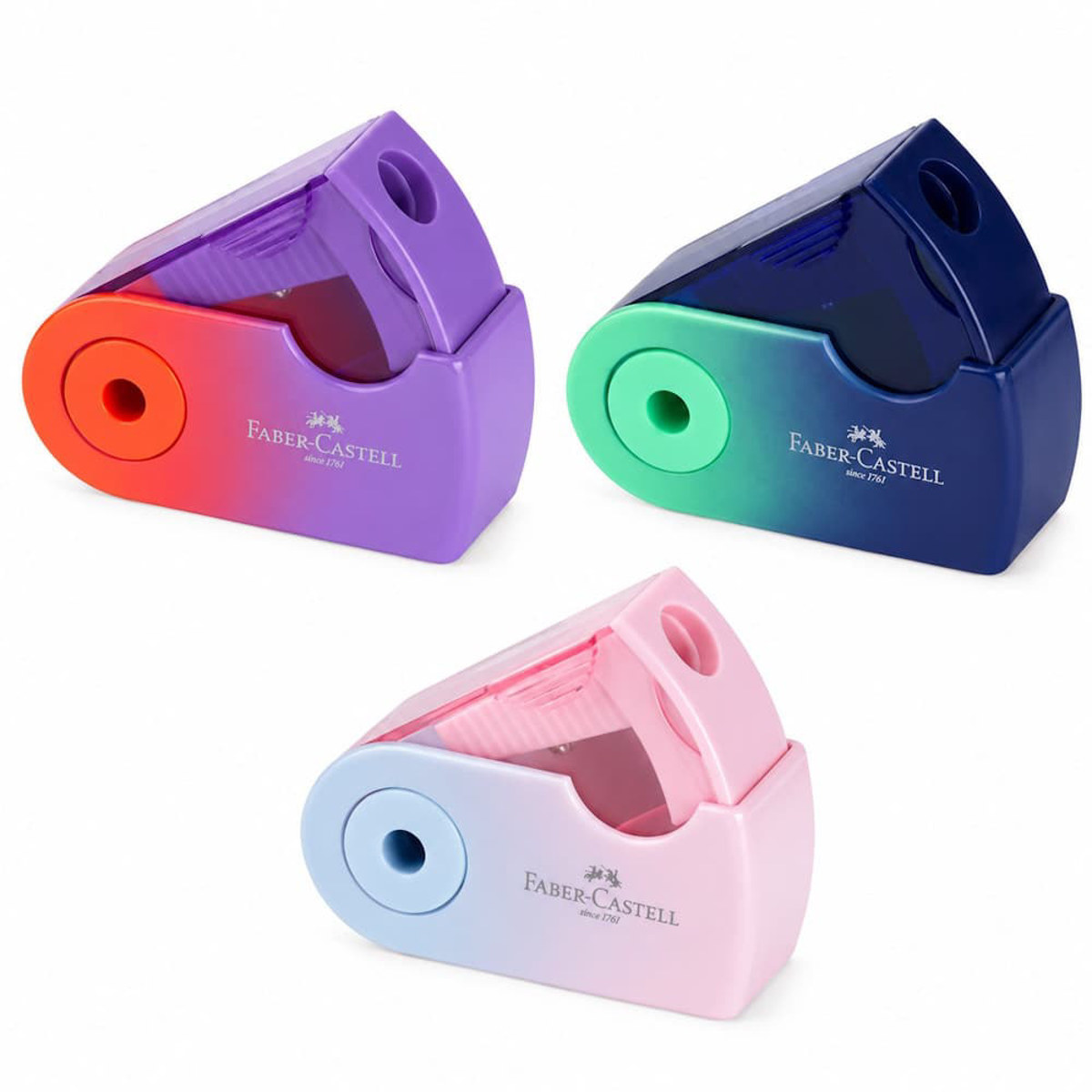Εικόνα της Ξύστρα Faber Castell Sleeve mini Flow Edition 182776 ( 3 χρώματα )