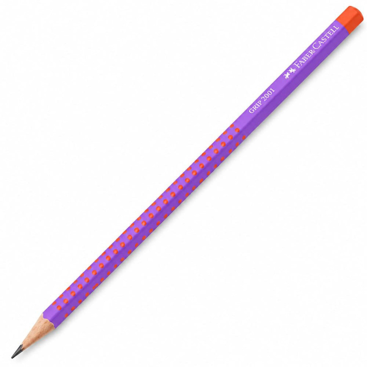 Μολύβι Faber-Castell Grip 2001 Punchy Melon σκληρότητας B με εργονομικό τριγωνικό σχήμα και ανάγλυφη αντιολισθητική ζώνη Grip
