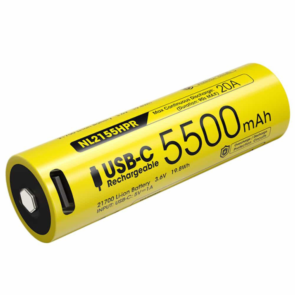 Εικόνα της Μπαταρία Nitecore NL2155HPR 21700 20A 5500mAh USB-C
