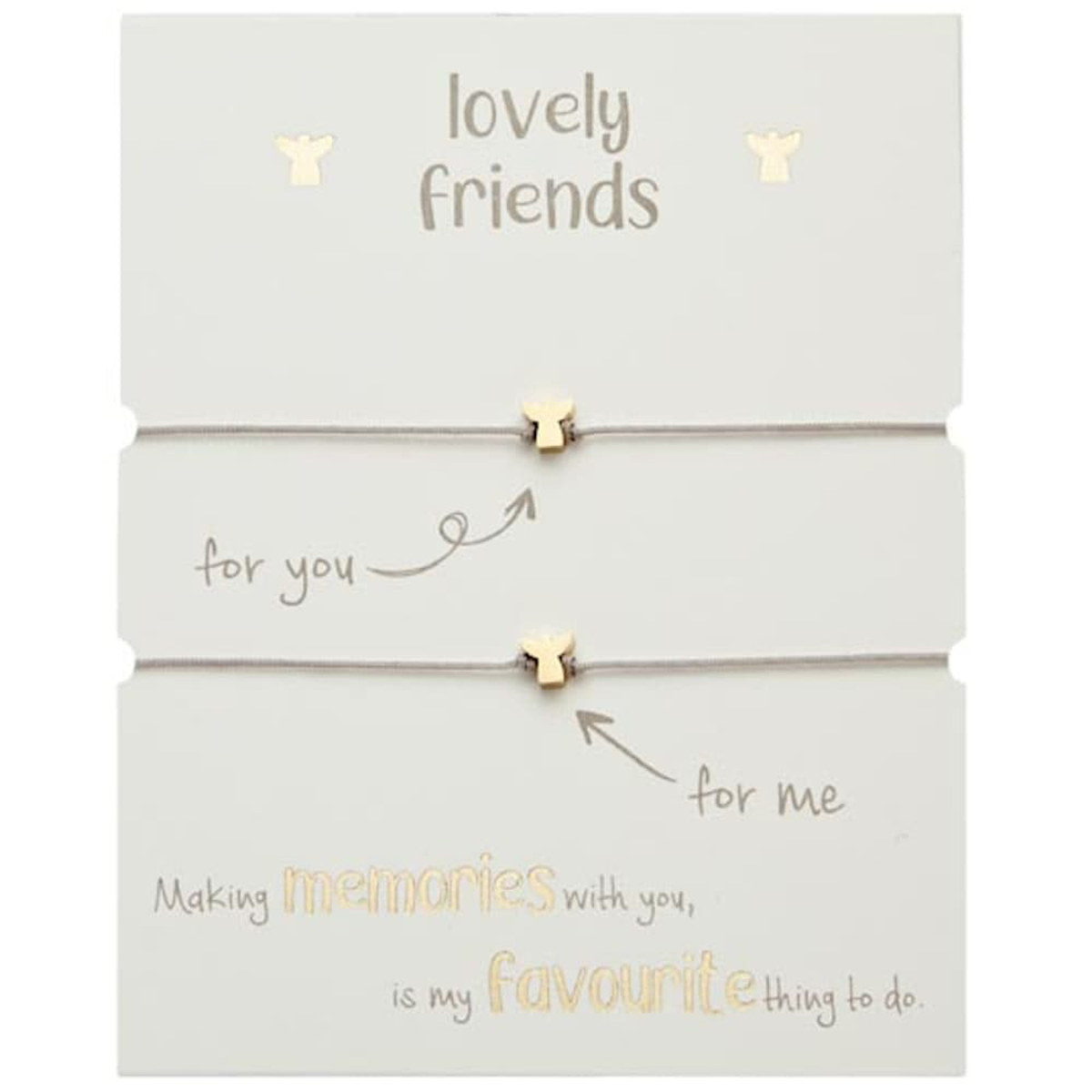 Εικόνα της Gifty βραχιόλια lovely friends gold angel 1042801