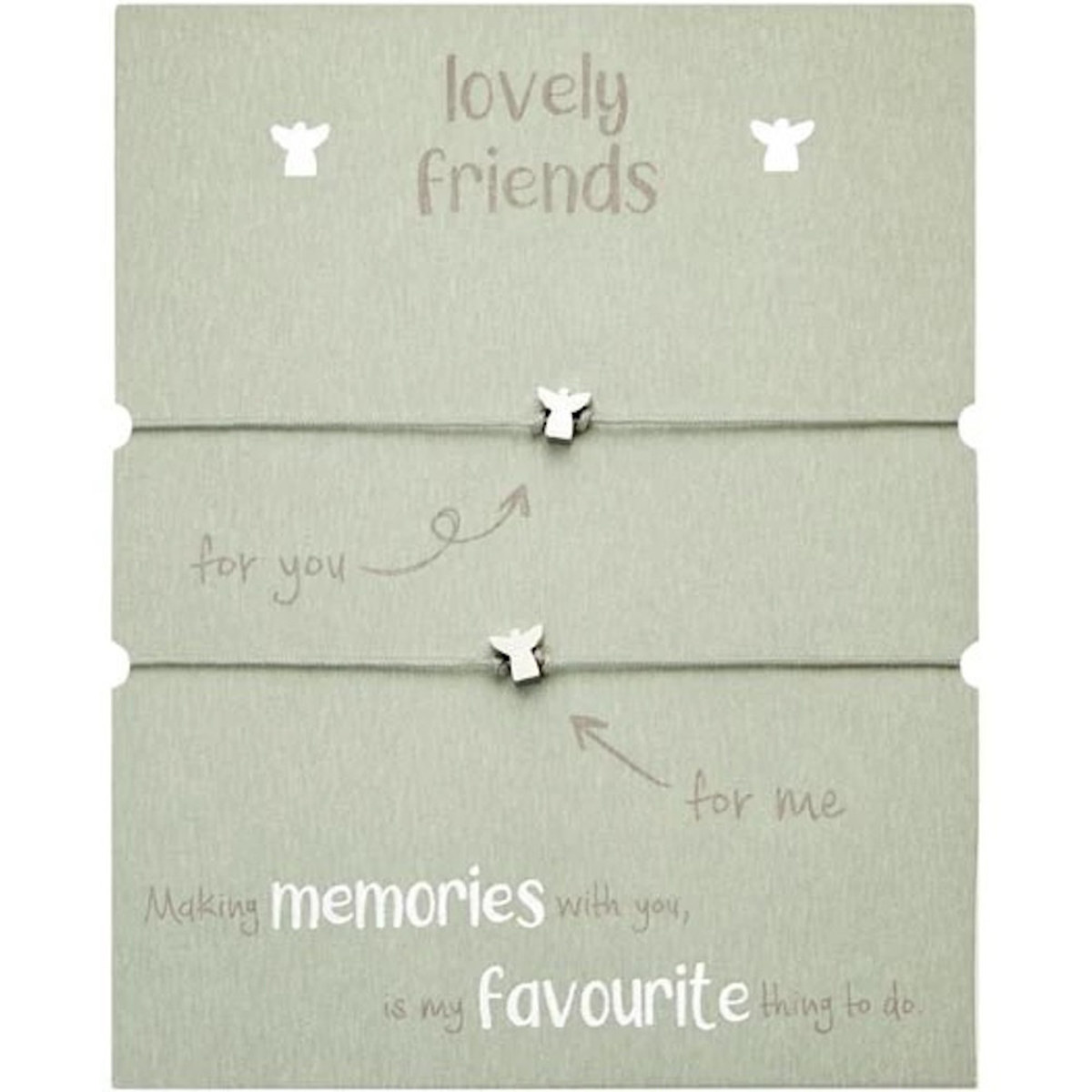 Εικόνα της Gifty βραχιόλια lovely friends silver angel 1042795