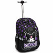 Graffiti Kuromi Jolt, πολυθεσιακή τσάντα τρόλεϊ με 3D patch eco leather Kuromi