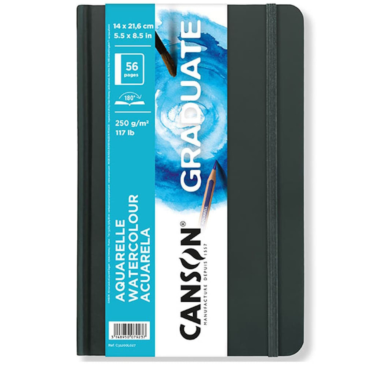 Εικόνα της Canson Sketchbook Graduate Watercolour Hard 14x21.6cm 250gr/m 28φ. C31200L027