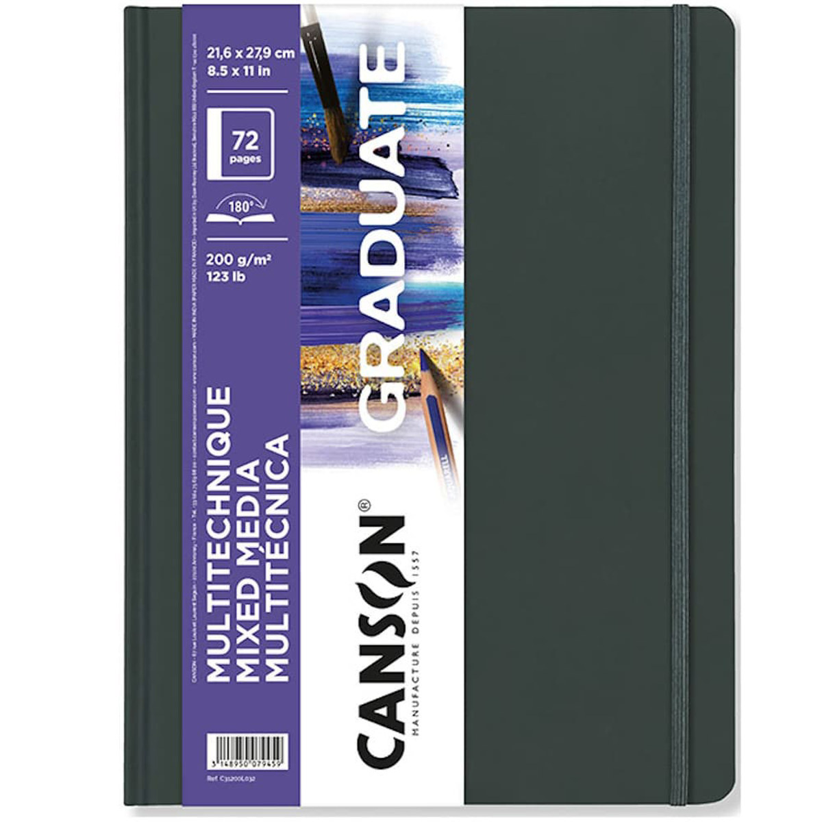 Εικόνα της Canson Sketchbook Graduate Mixed Media Hard 21.6x28cm 200gr/m 72φ. Land C31200L032