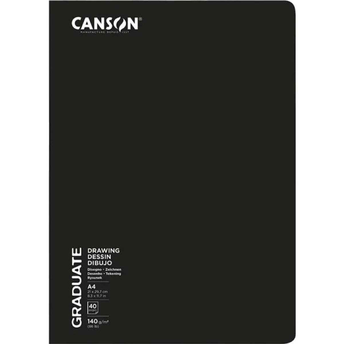 Εικόνα της Canson Sketchbook Graduate Drawing 21x29.7cm 140gr/m 20φ. C31200L052