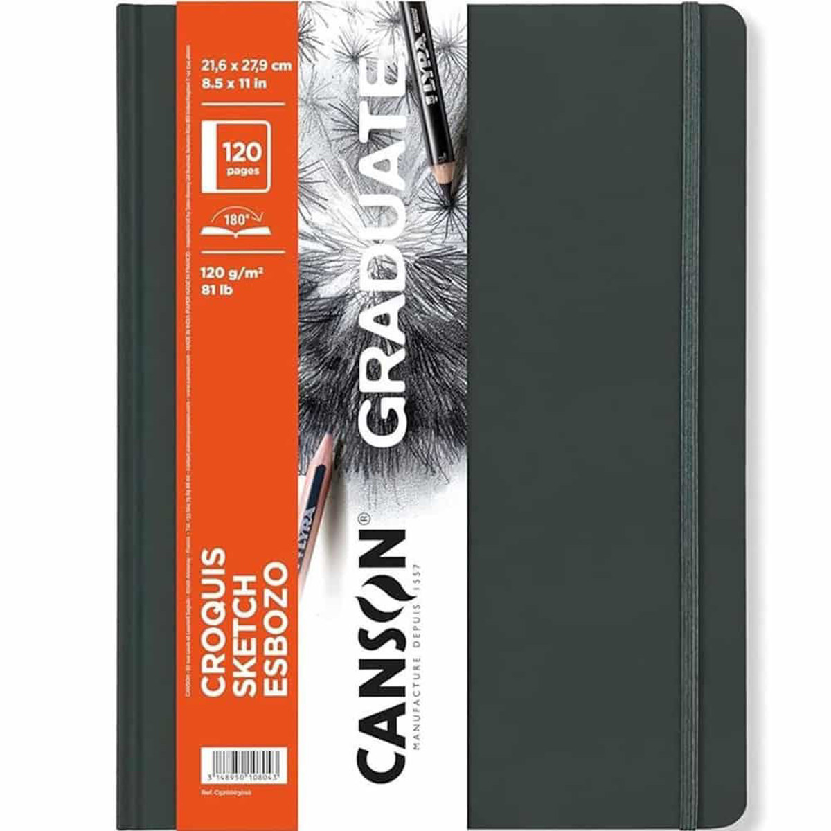 Εικόνα της Canson Sketchbook Graduate Sketch 21.6x27.9cm 120gr/m 40φ. Portrait C520003010
