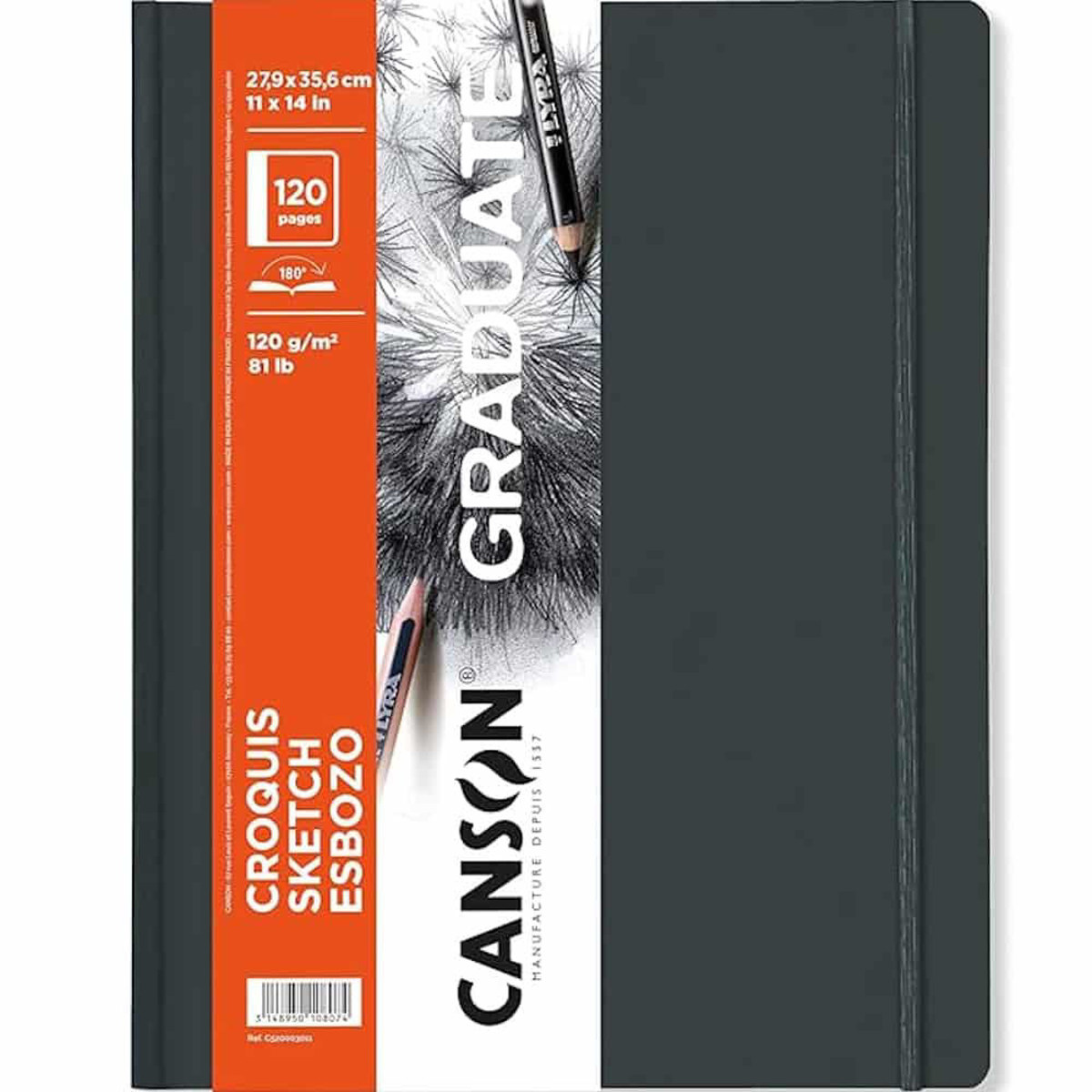 Εικόνα της Canson Sketchbook Graduate Sketch 27.9x35.6cm 120gr/m 40φ. Portrait C520003011