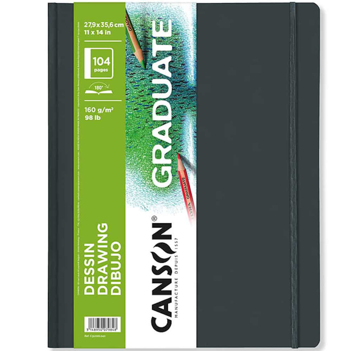Εικόνα της Canson Sketchbook Graduate Sketch & Drawing 27.9x35.6cm 160gr/m 52φ. Portrait C31200L040