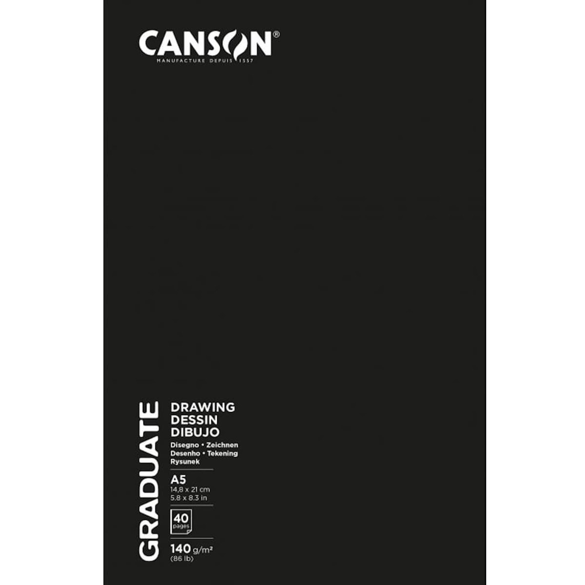 Εικόνα της Canson Sketchbook Graduate Drawing 14.8x21cm 140gr/m 20φ. C31200L051