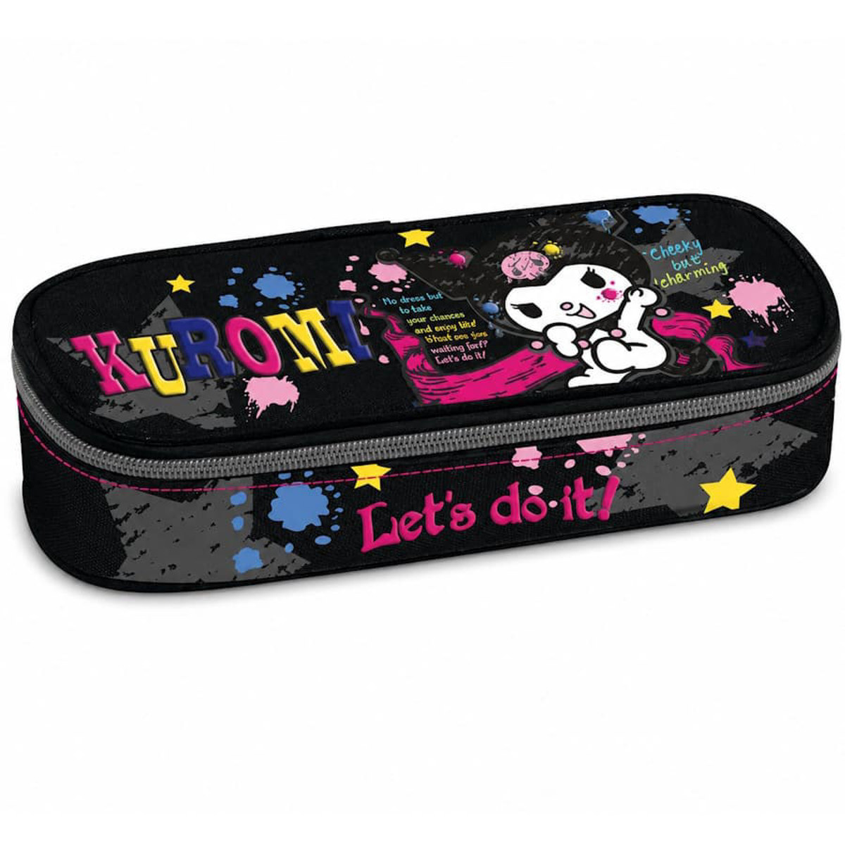 Εικόνα της Graffiti Κασετίνα Oval Kuromi Sketchy 262342