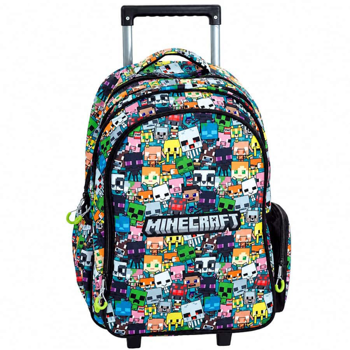 Εικόνα της Gim Σχολική Τσάντα trolley minecraft chibi 316-04074