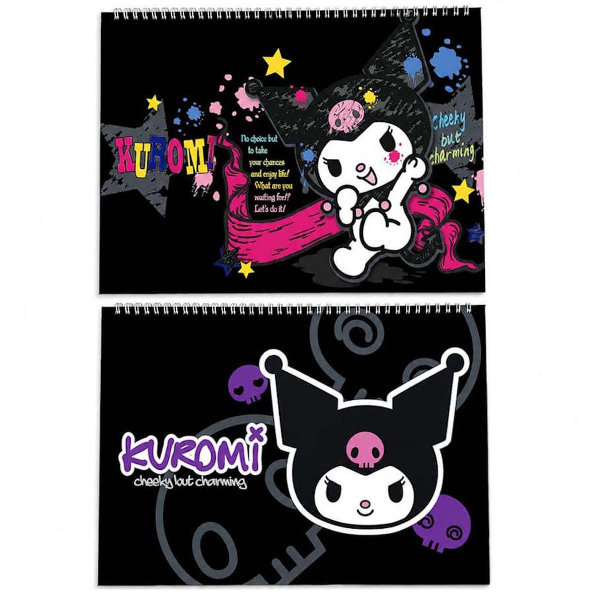 Εικόνα της Graffiti Μπλοκ ζωγραφικής Kuromi 30φ. 21x29.7cm. 26218 ( δύο σχέδια )