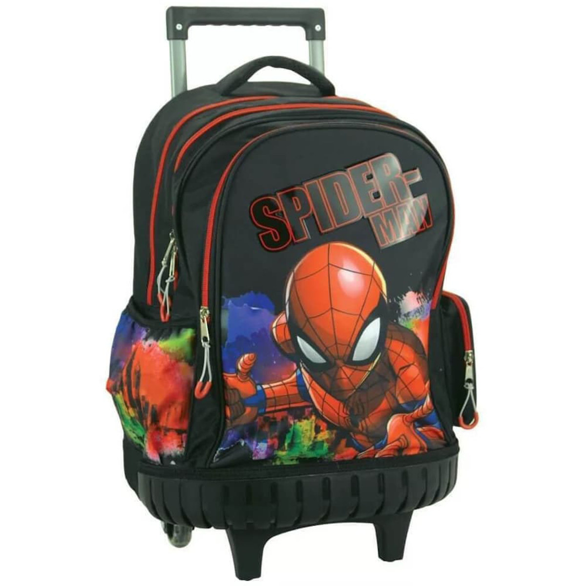 Gim σχολική τσάντα trolley Spiderman Global με ροδάκια για δημοτικό