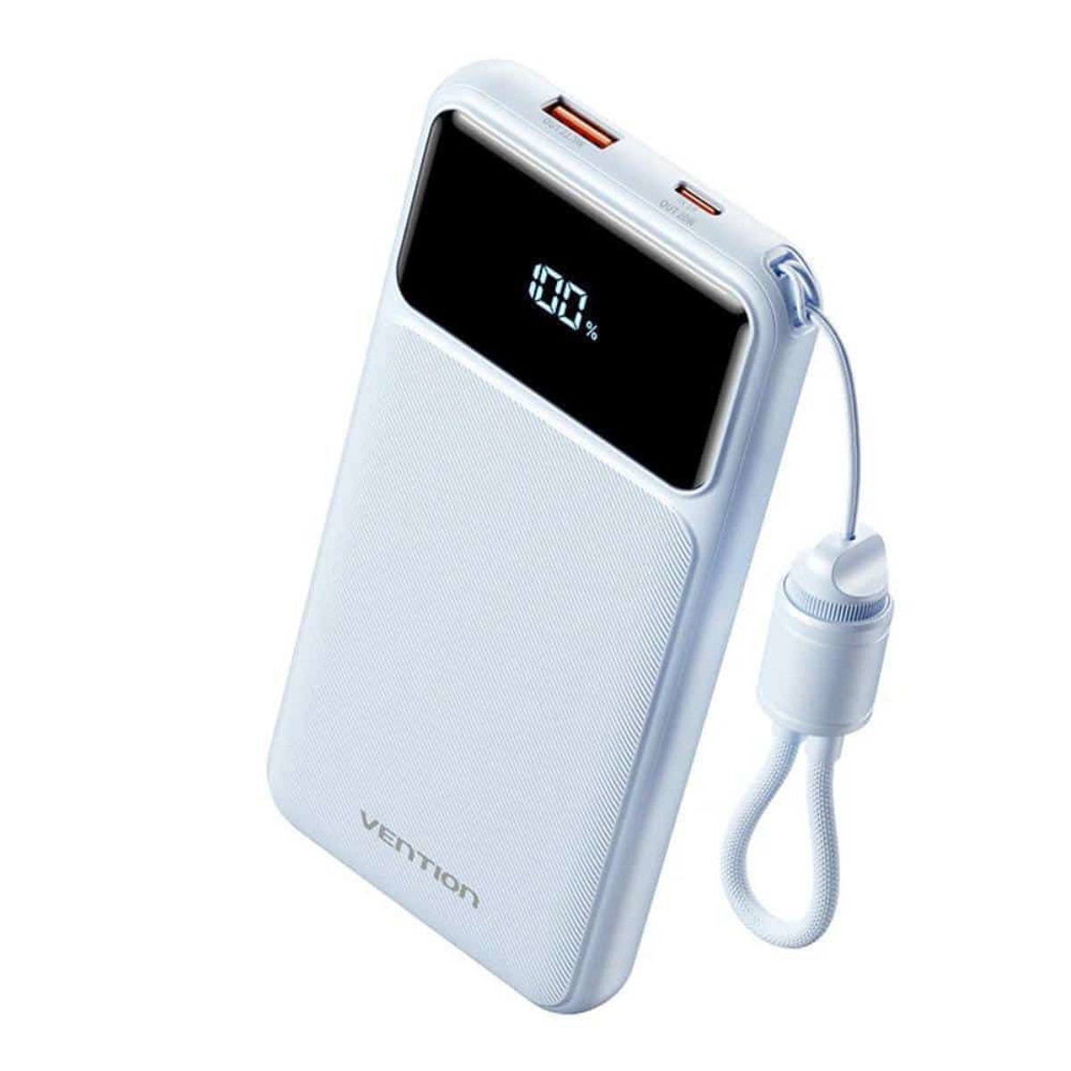 Εικόνα της Vention XGY39 Power Bank 10000mAh 22.5W μπλε με Θύρα USB-A και Θύρα USB-C Power Delivery - Quick Charge