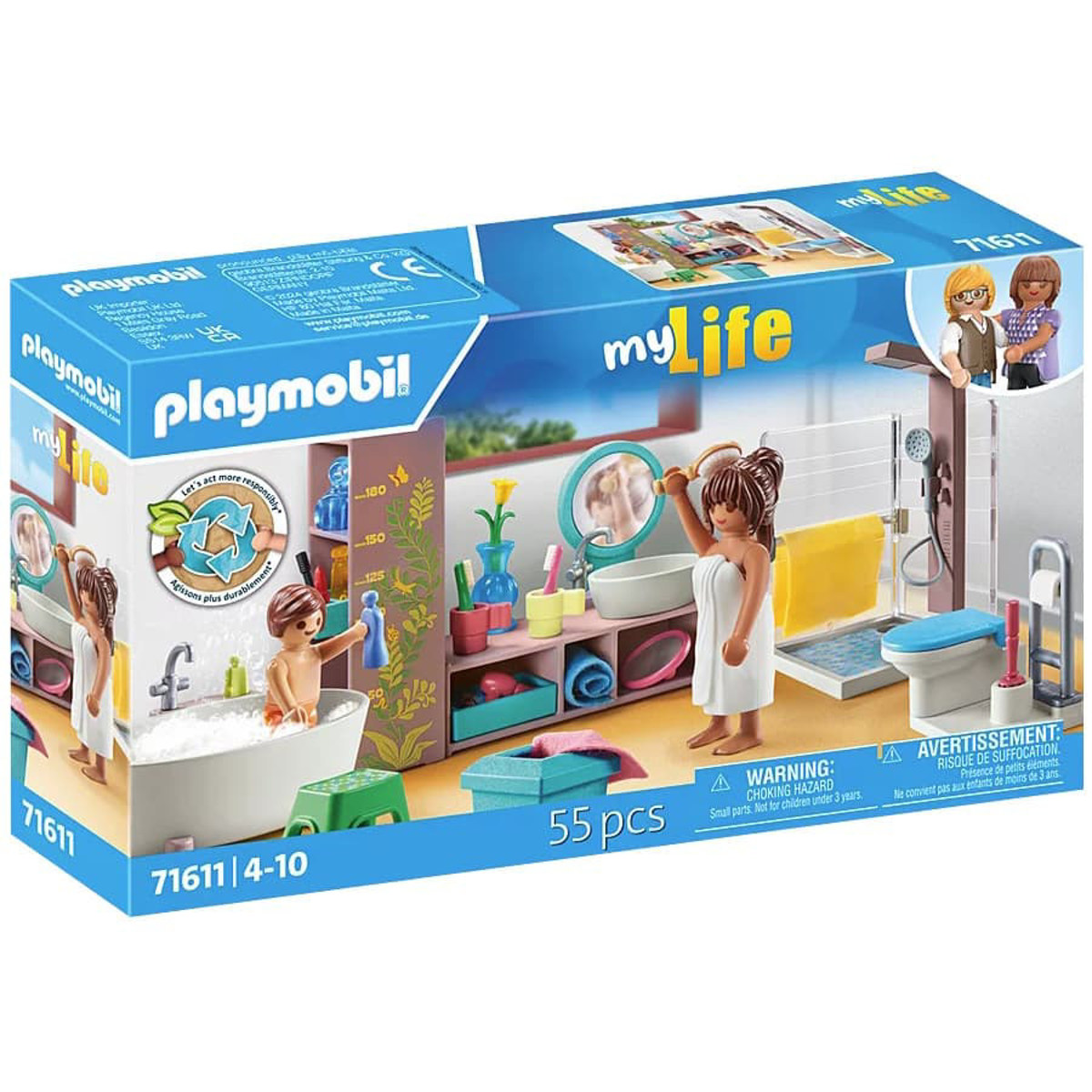 Εικόνα της Playmobil MyLife Μοντέρνο λουτρό 71611