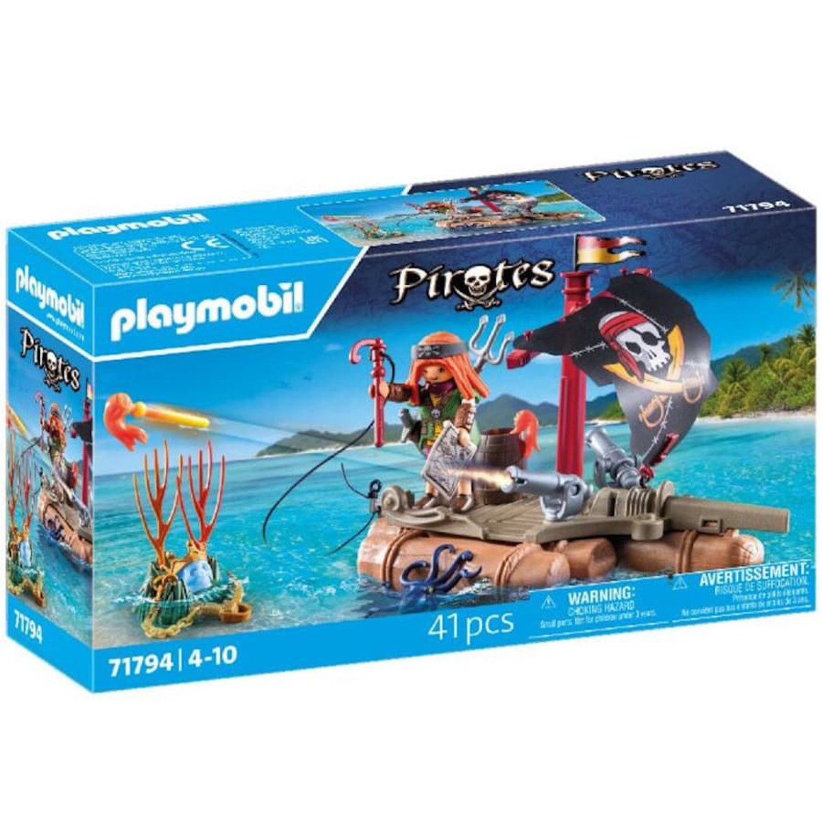 Εικόνα της Playmobil Pirates Πειρατική σχεδία με κανόνια 71794