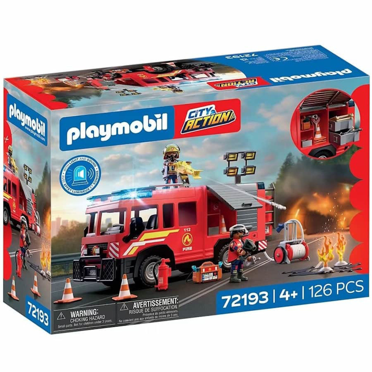 Εικόνα της Playmobil City Action Πυροσβεστικό όχημα διάσωσης 72193
