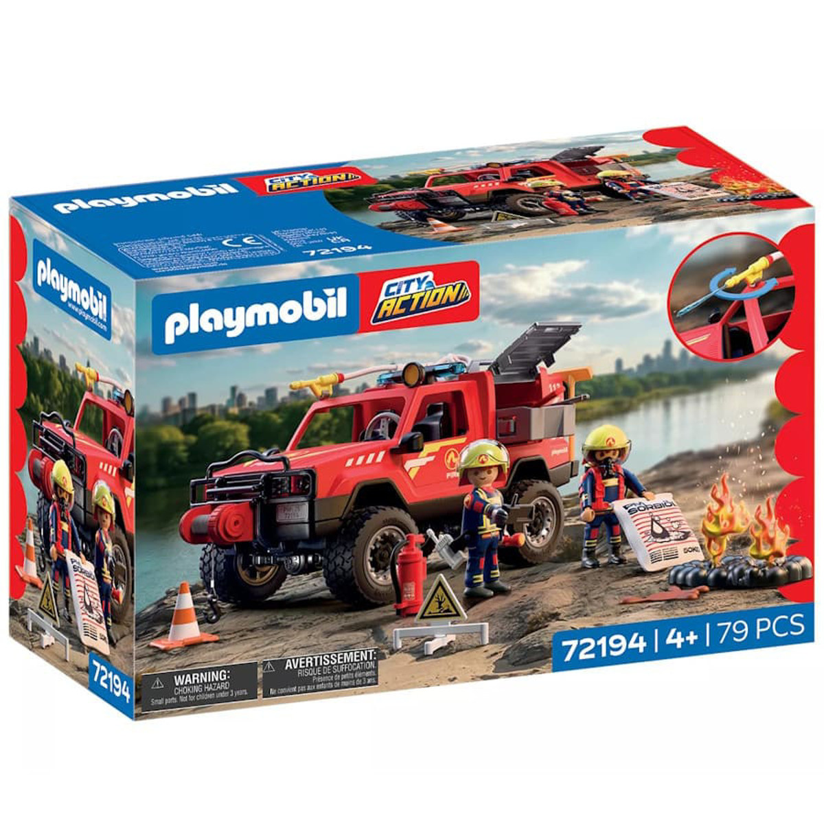Εικόνα της Playmobil City Action Φορτηγό παντός εδάφους Πυροσβεστικής 72194