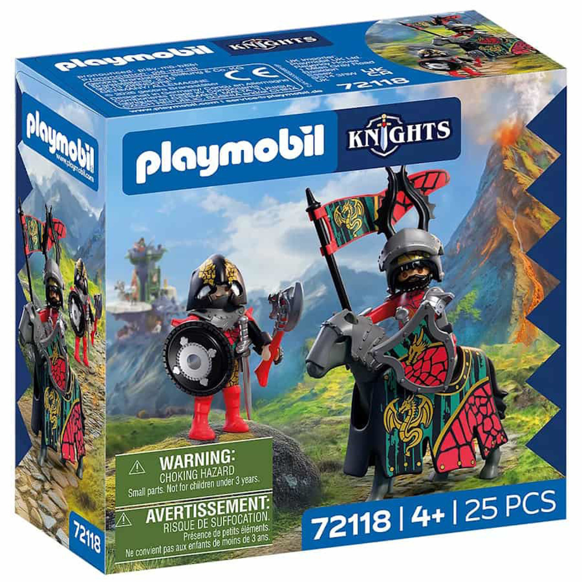 Εικόνα της Playmobil Knights Αρχηγός Ιπποτών  Δράκων και πολεμιστής 72118