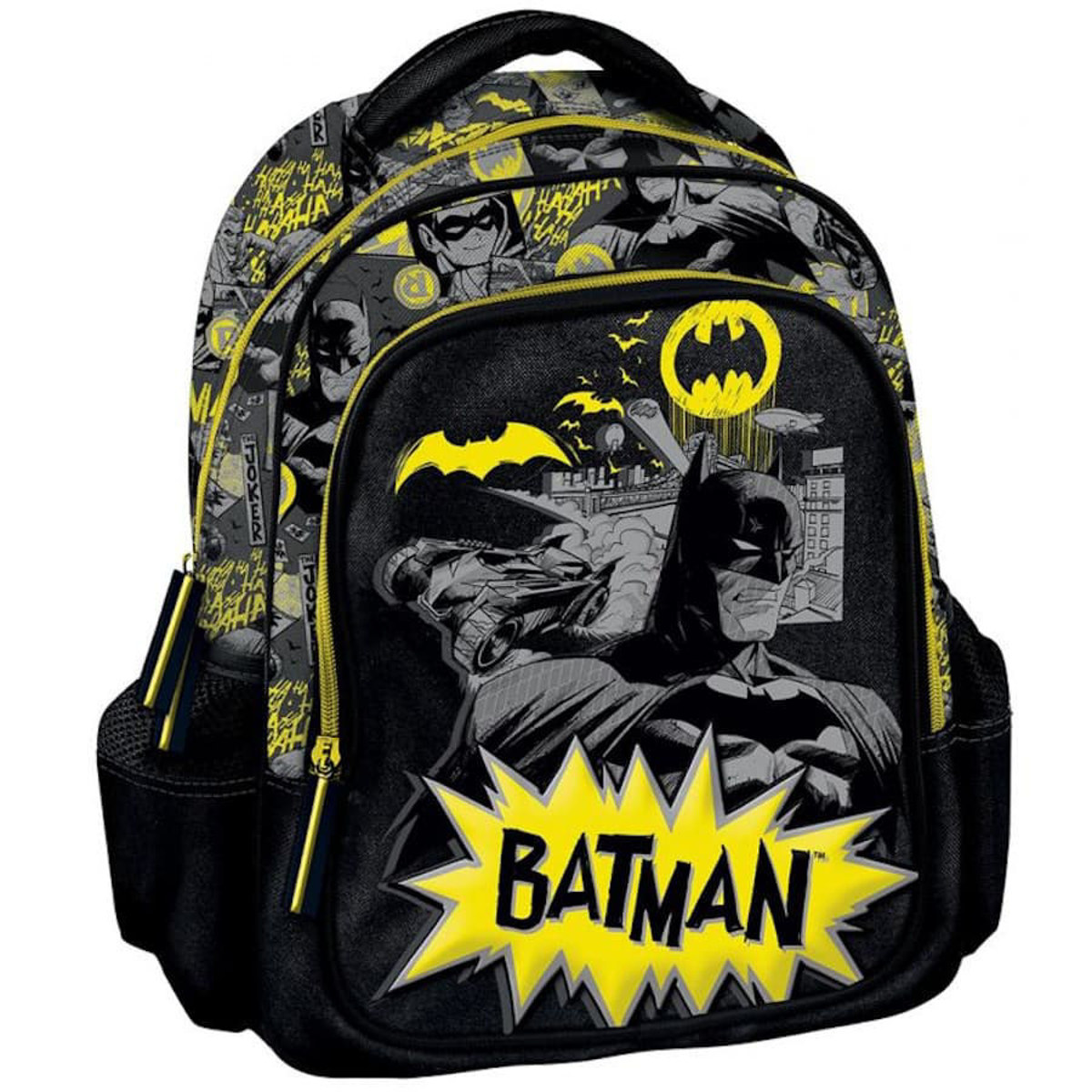Graffiti τσάντα πλάτης νηπίου Batman 265291 σε μαύρο και κίτρινο