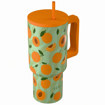 Εικόνα της Estia Θερμός Tumbler Straw XL 900ml Peach Garden 01-41632