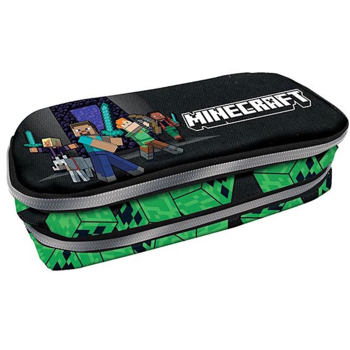 Εικόνα της Graffiti Κασετίνα Oval Minecraft Squad 268342