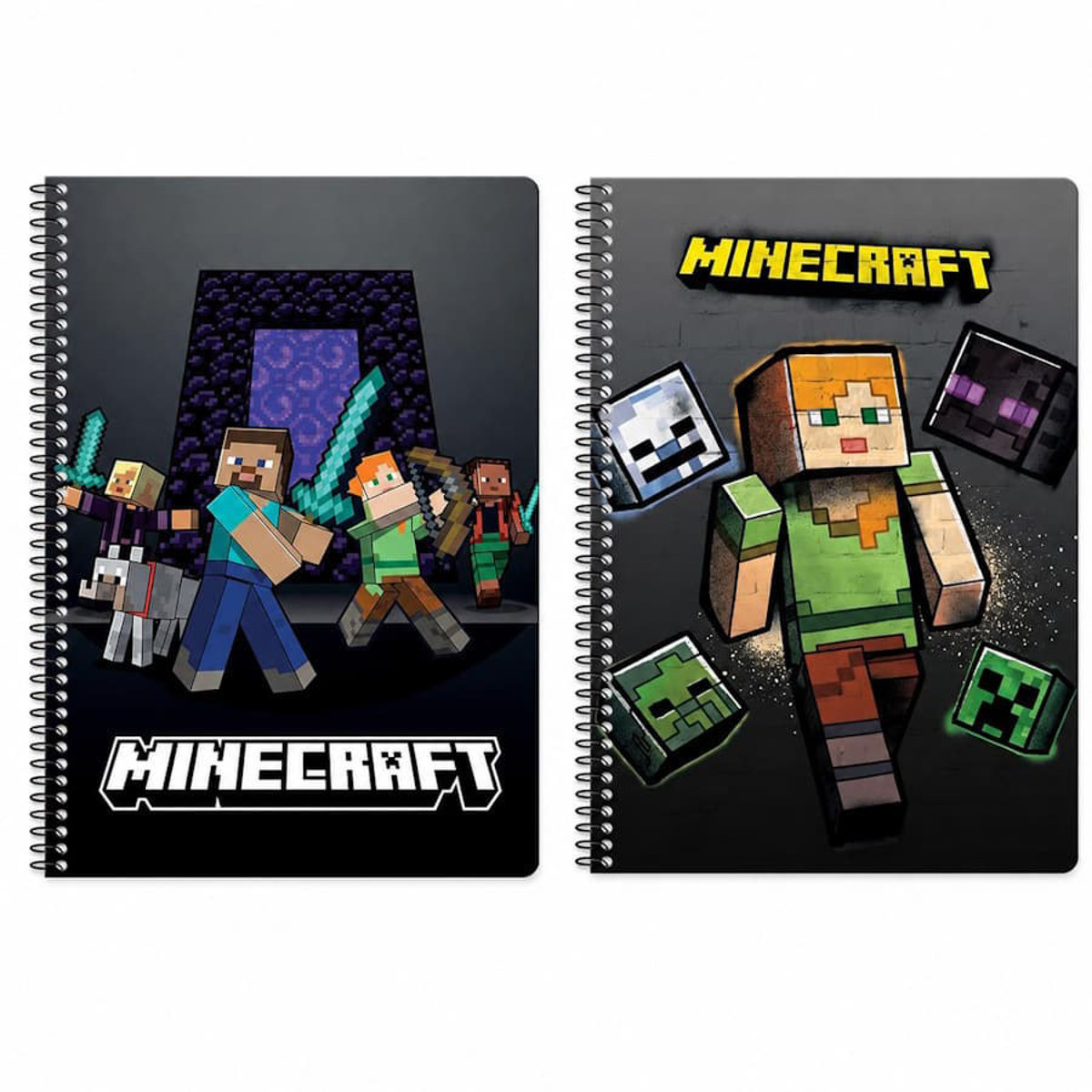 Εικόνα της Graffiti Τετράδιο σπιράλ Minecraft 2/θεμ.17x25cm σε δύο σχέδια 26802