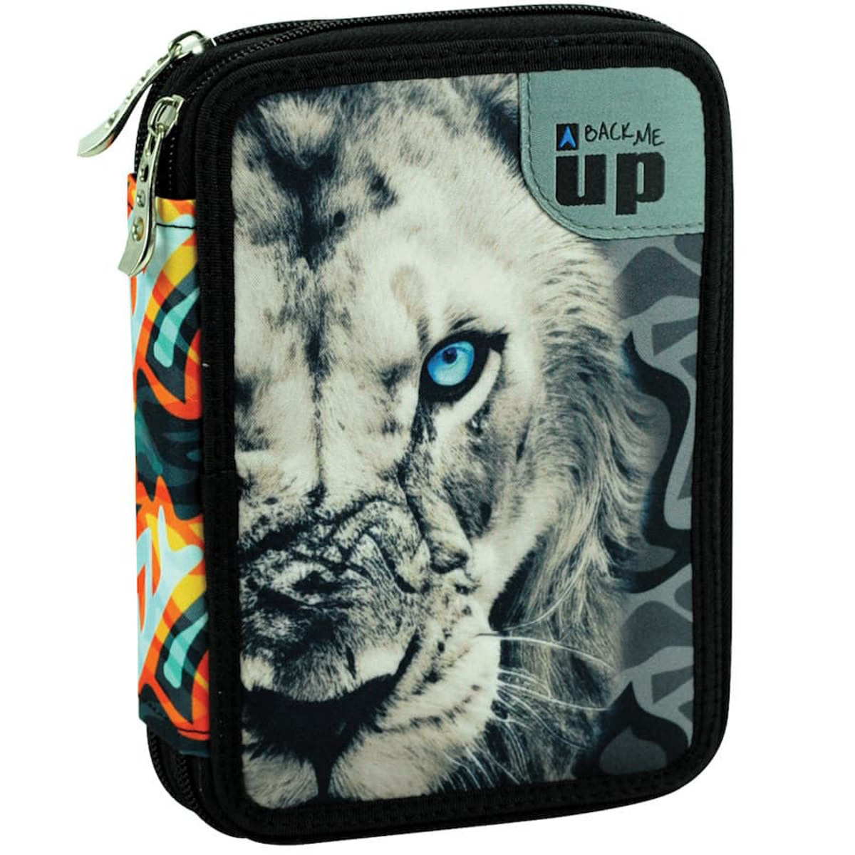 Εικόνα της Back Me Up Κασετίνα διπλή Grey Lion 357-38100