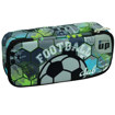 Κασετίνα βαρελάκι Back Me Up Football Club με μπάλα ποδοσφαίρου σε γκρι, πράσινο και μπλε