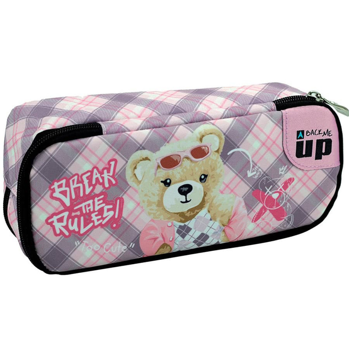 Εικόνα της Back Me Up Κασετίνα βαρελάκι οβάλ Scotch Bear 357-43141