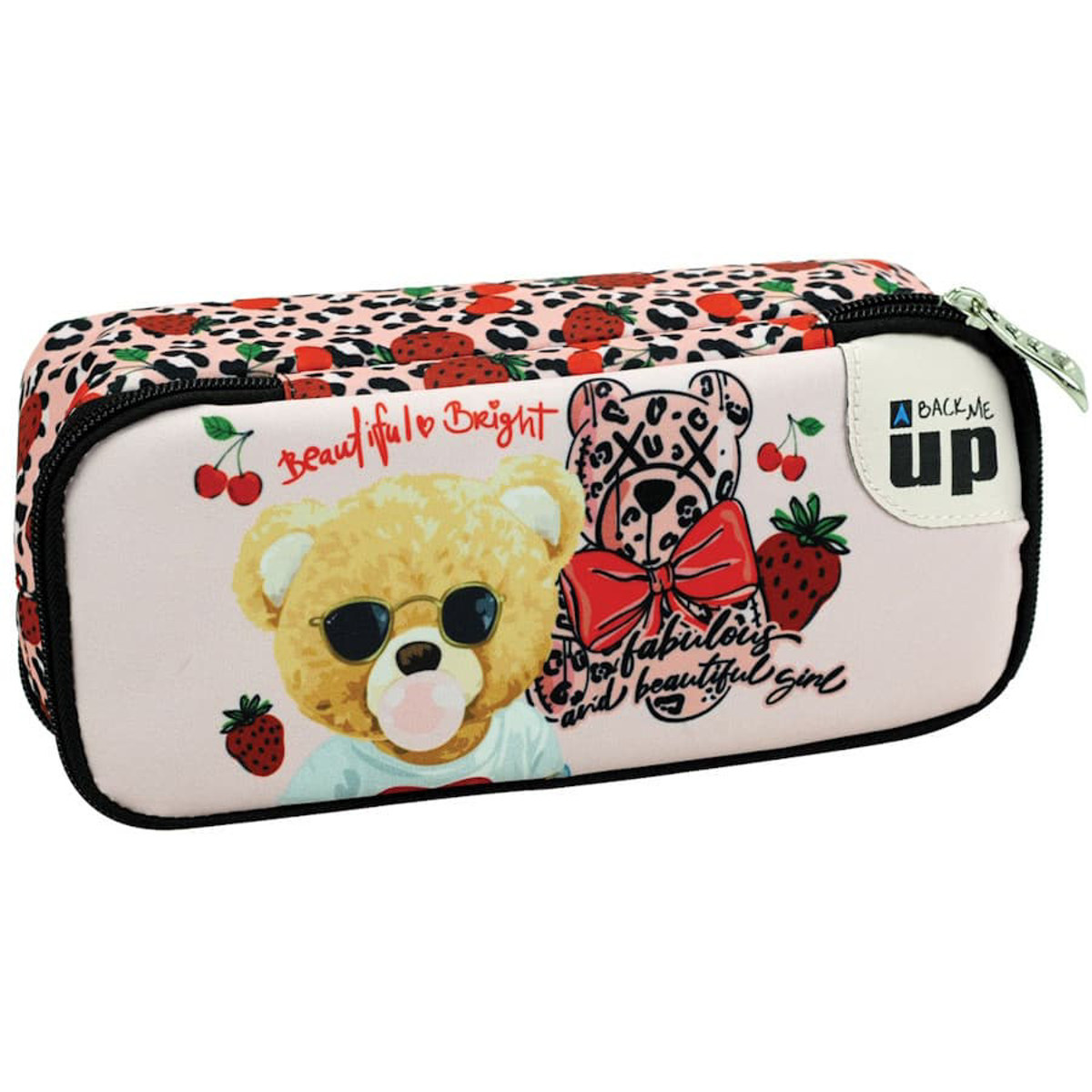Εικόνα της Back Me Up Κασετίνα βαρελάκι οβάλ Fashion Bear 357-35141